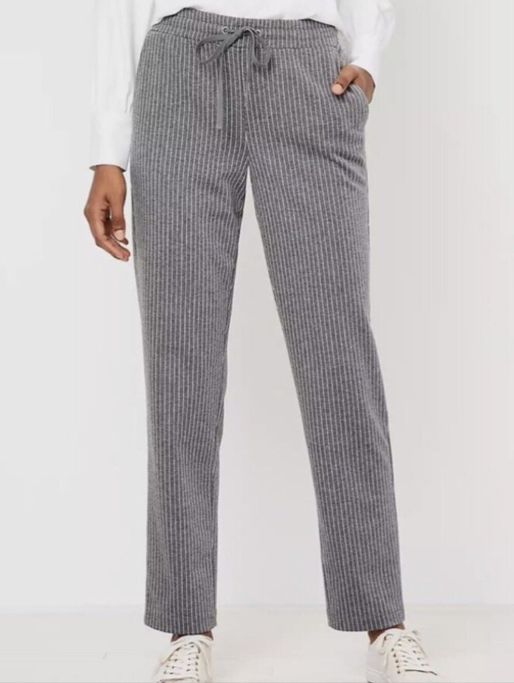 LOFT Strped Pull On Pants